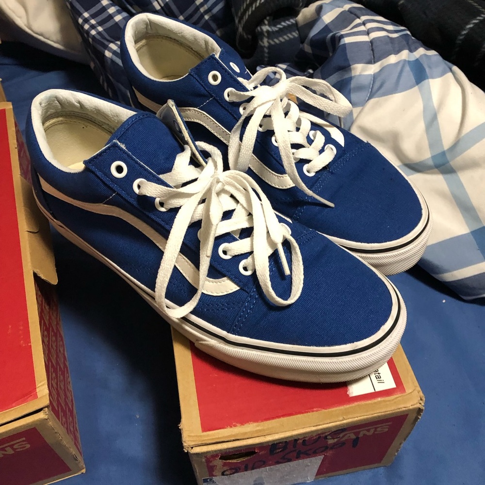 Vans old skool royal blue size 11